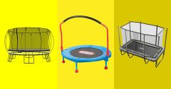 Kids Trampoline Trampolines Mat Bounce Springs