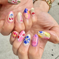 Nail Nails Spring Flowers Beth Gillette Season